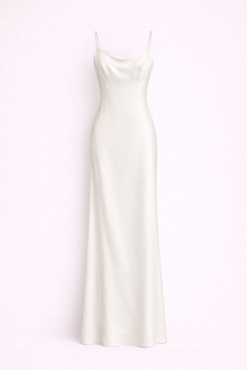 Rare 1996 minimalist bridal gown by Galit Levi