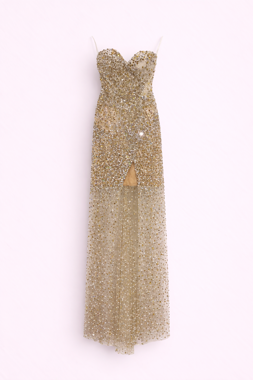 A SEQUIN CORSET GOWN WITH A THIGH-HIGH SPLIT Galit Levi A SEQUIN CORSET GOWN WITH A THIGH-HIGH SPLIT Galit Levi
