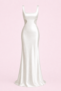 RARE 1996 MINIMALIST BRIDAL GOWN WITH OPEN SIDES