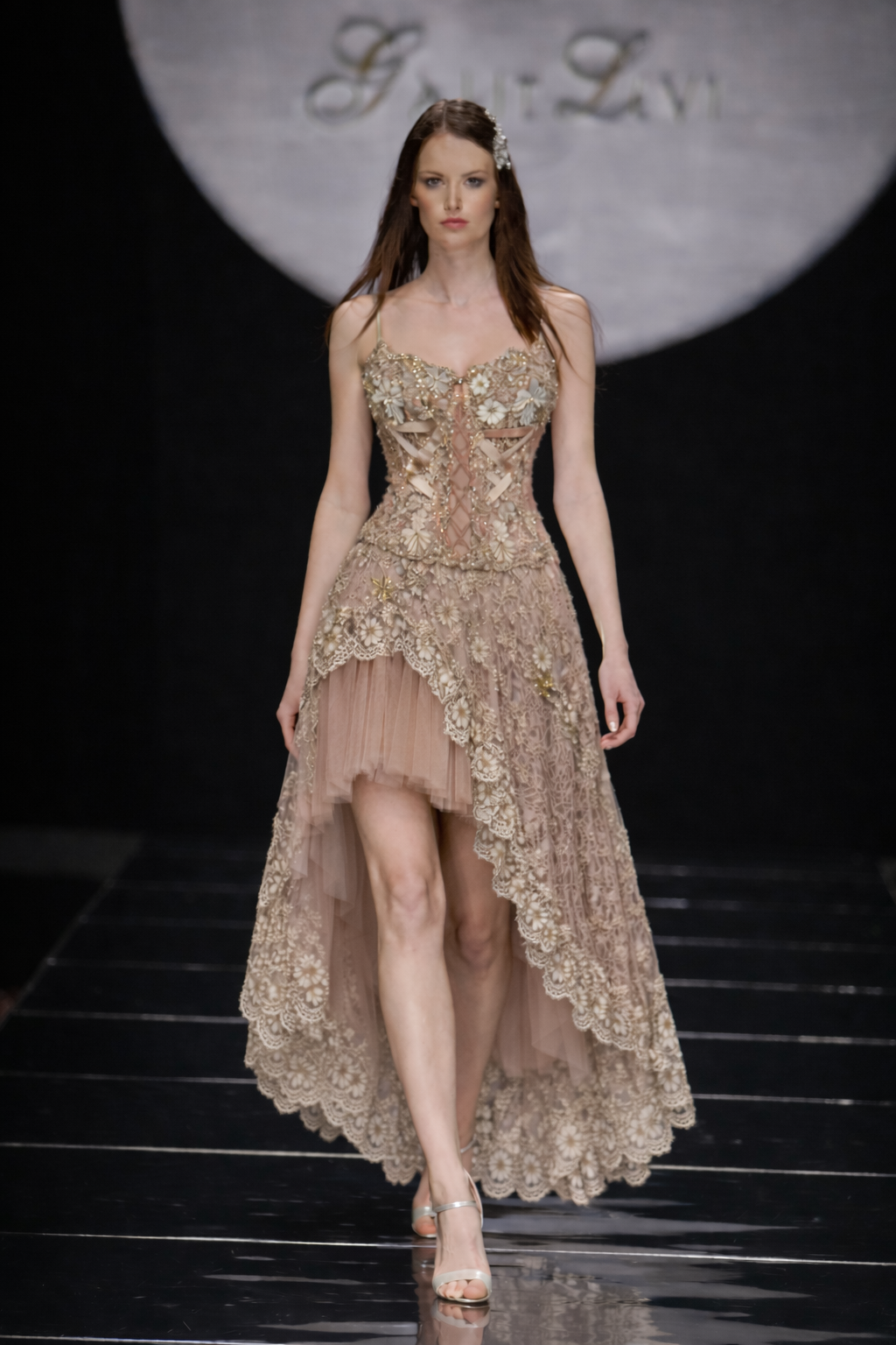 CARRIE BRADSHOW GARDEN VINTAGE COUTURE LACE CORSET AND SKIRT SET