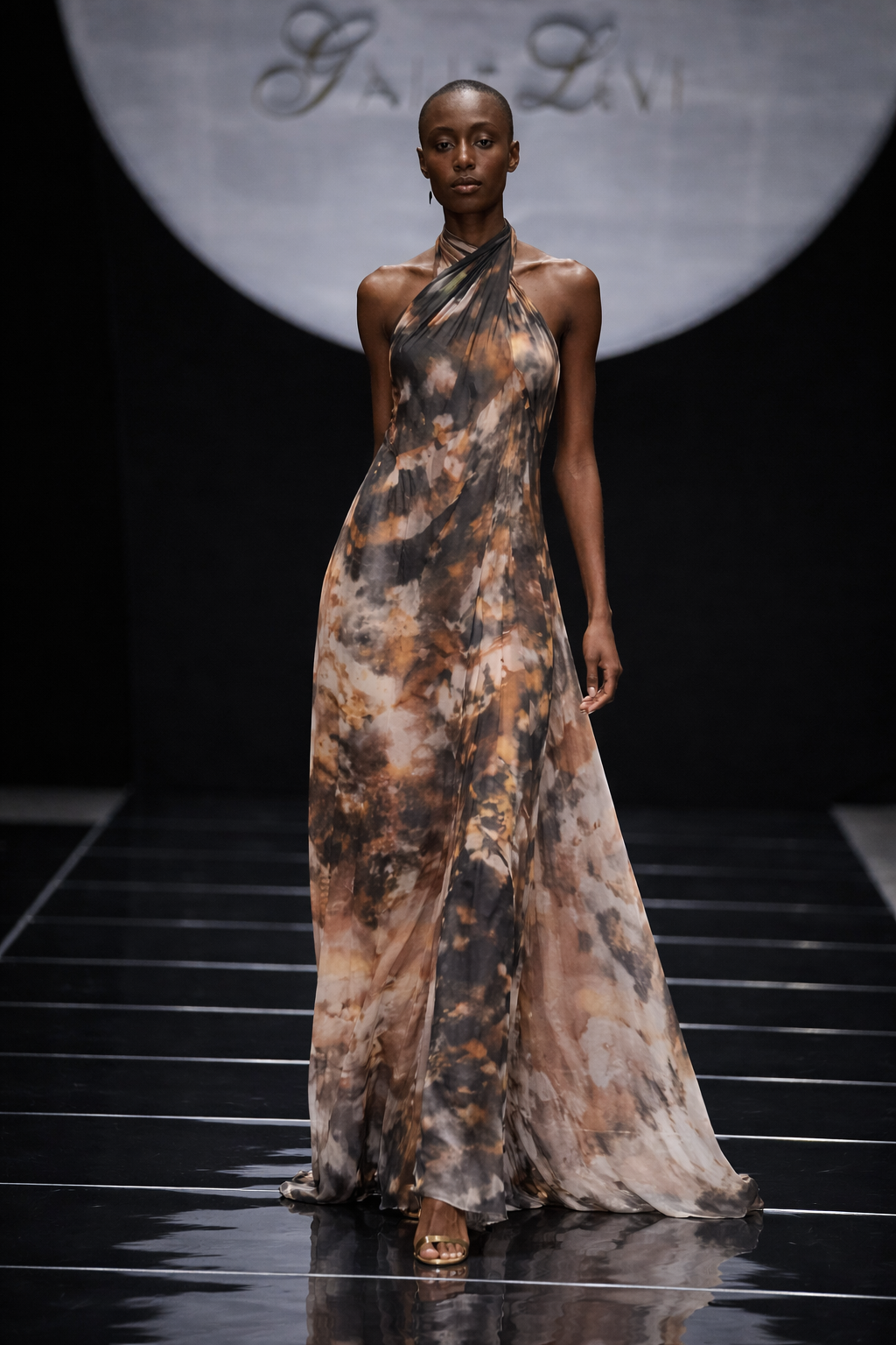 YIGAL OZERY X GALIT LEVI - THE HALTER FACE DRESS