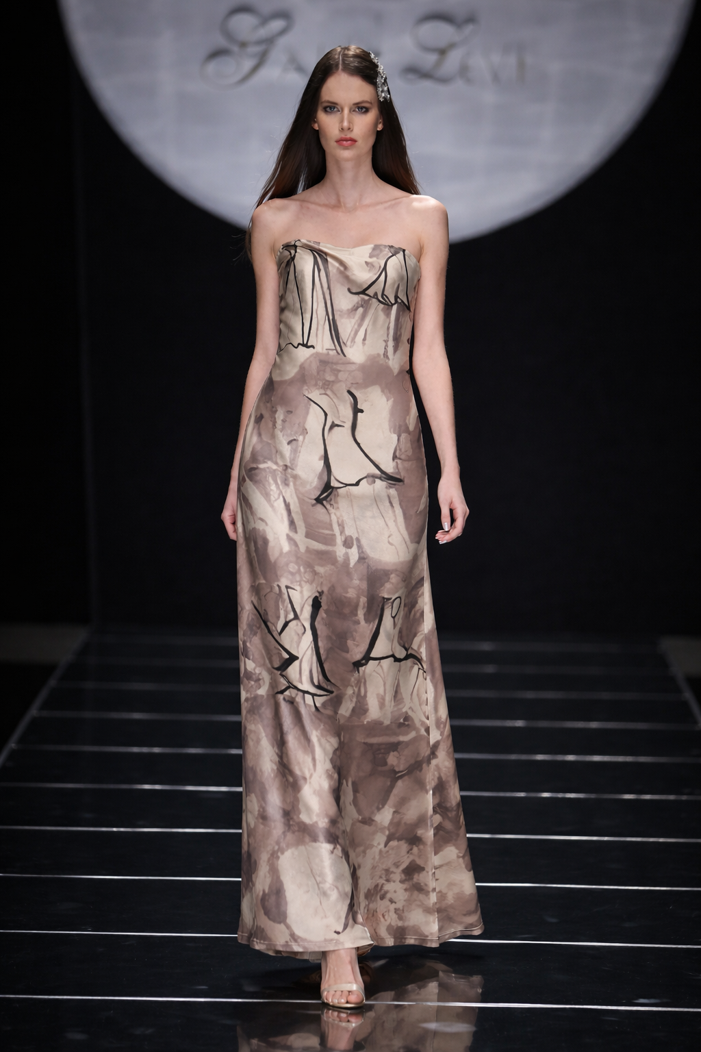 MY SKETCH - LONG STRAPLESS DRESS