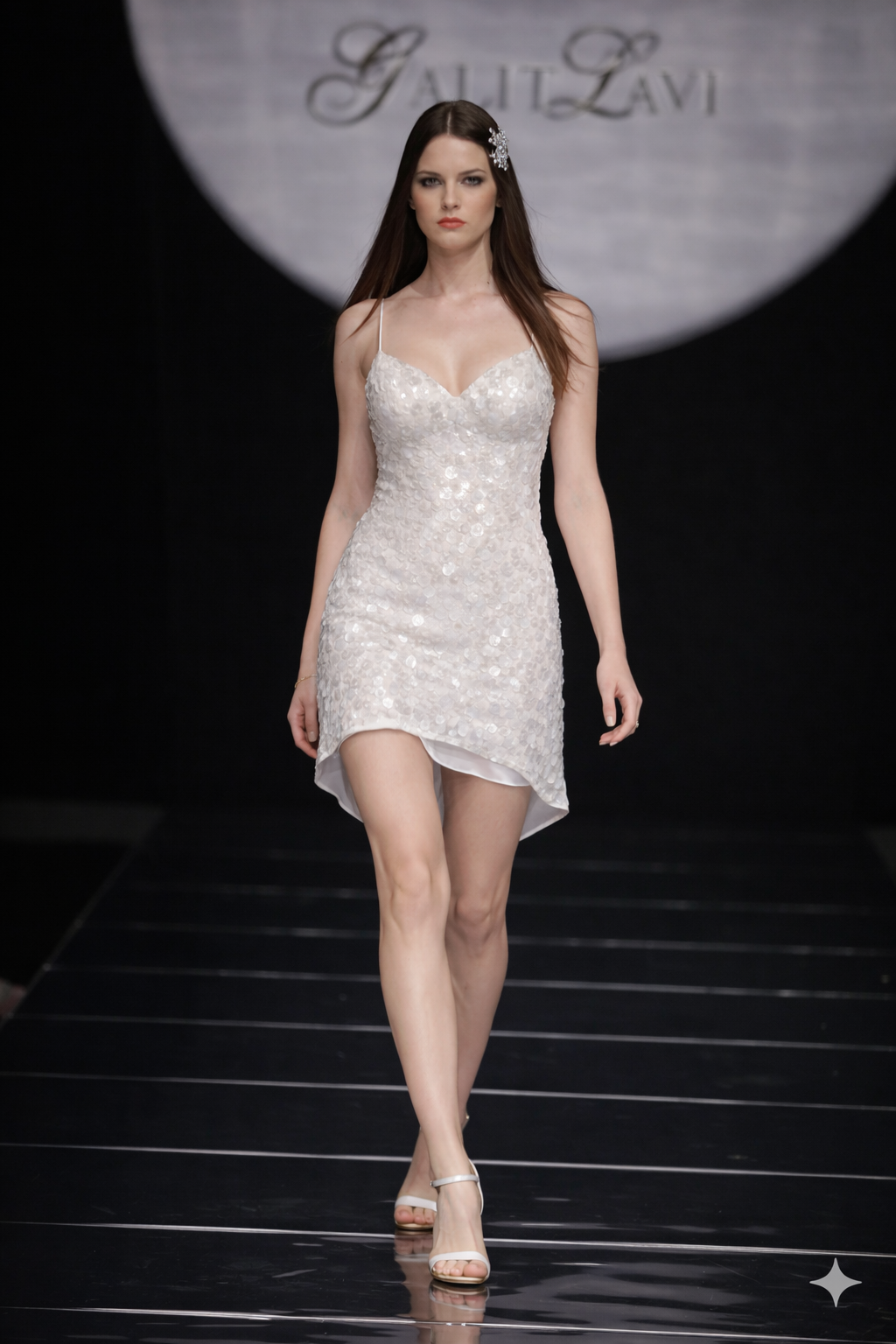 PARTY BIG SEQUINS MINI OPEN BACK DRESS