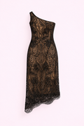 Asymmetric guipure lace dress by Galit Levi