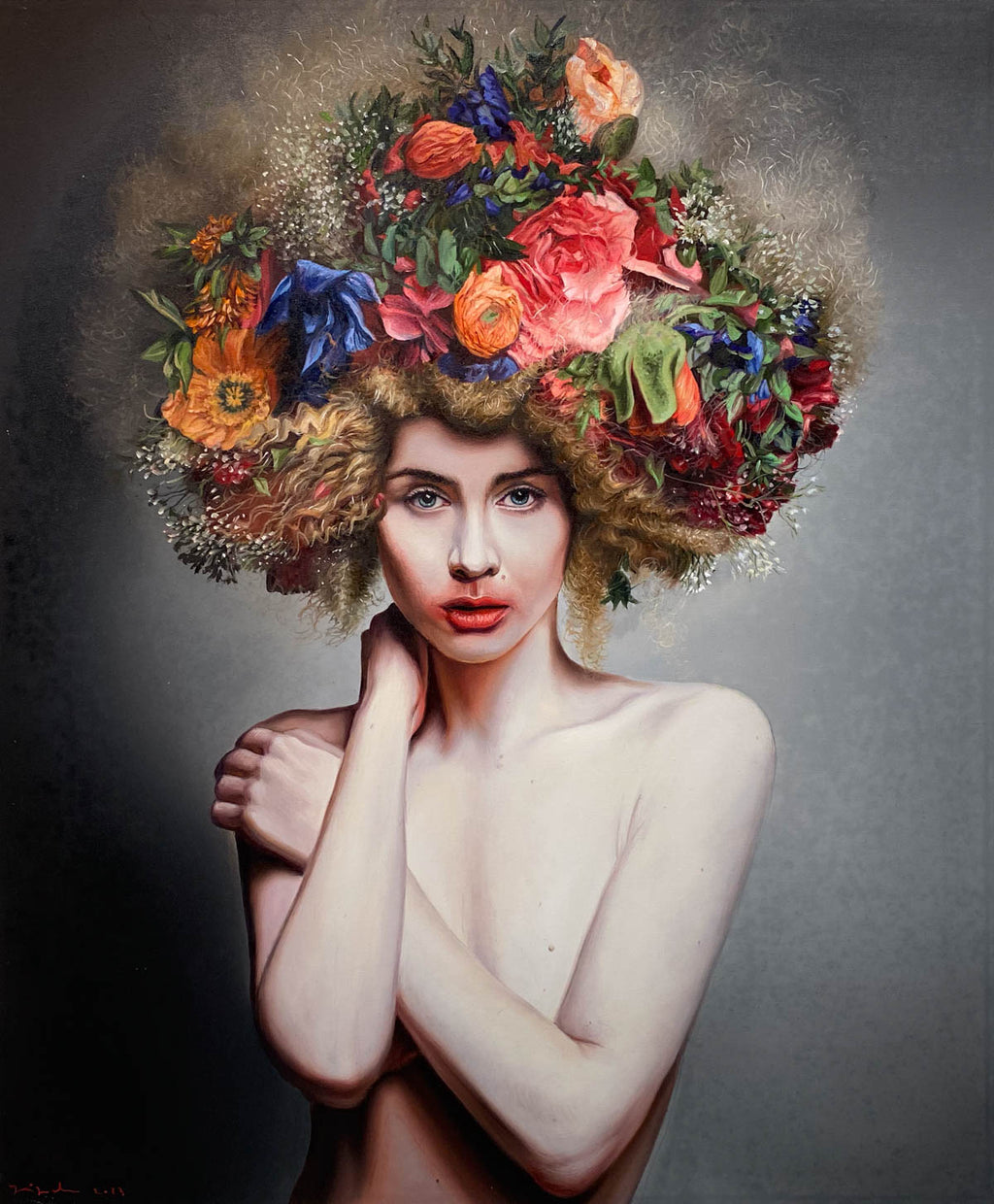 YIGAL OZERY X GALIT LEVI - THE FLOWERS FACE DRESS
