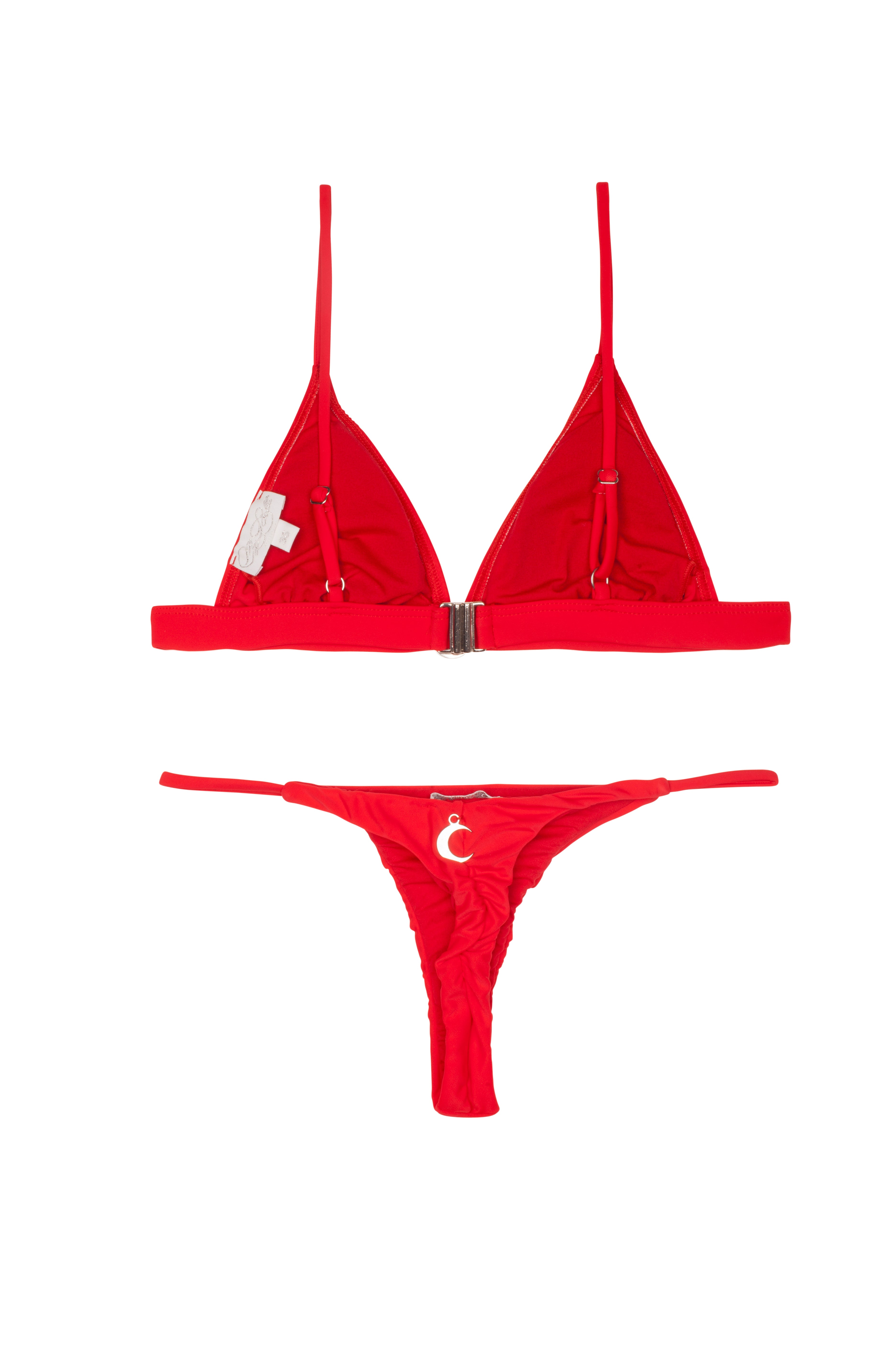 BELLA RED STRAPS BIKINI